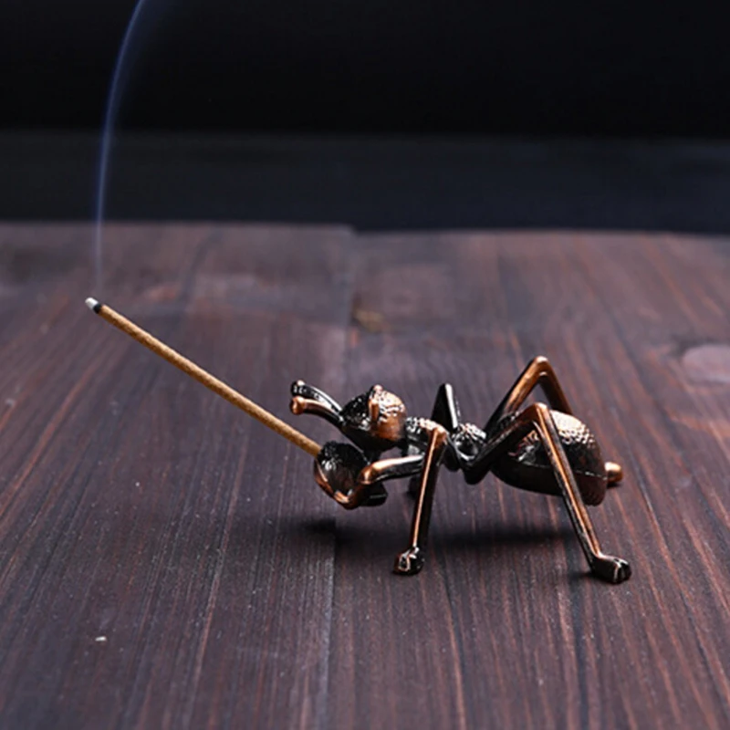 ant Цветок лотоса, улитка, лягушка, слон, капля воды, черепаха, Лев, муравьи, форма ладана, ладан, горелка, палочка, держатель для благовоний, базовая вилка - Цвет: ant
