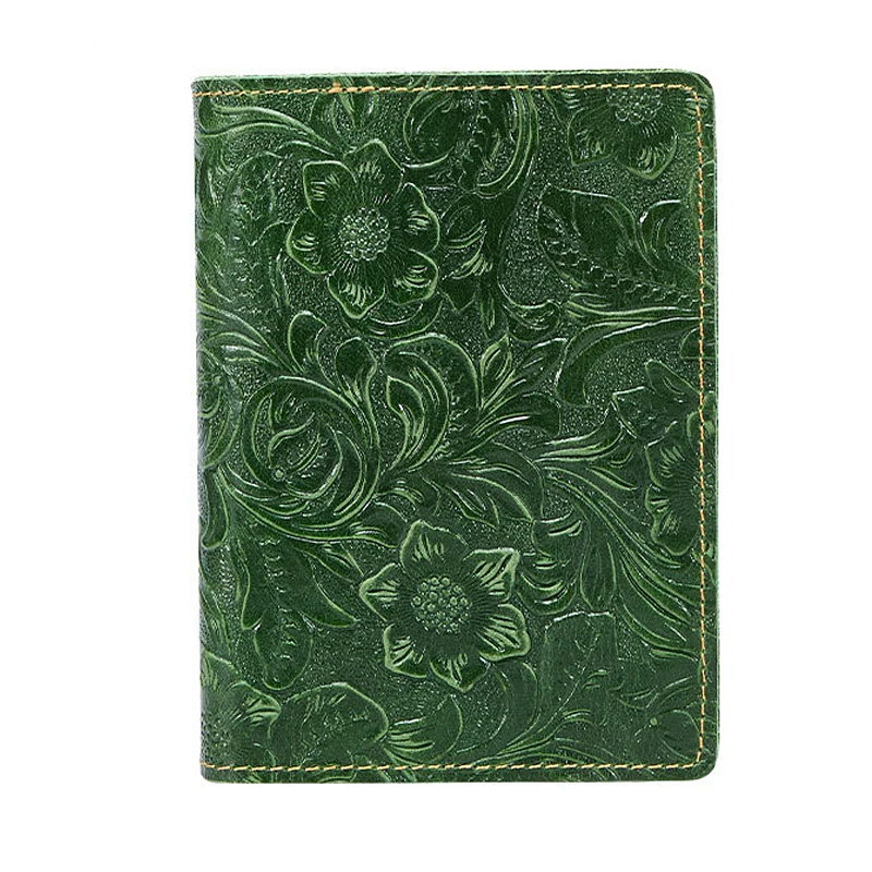 Классический винтажный мужской чехол для паспорта из натуральной кожи в стиле