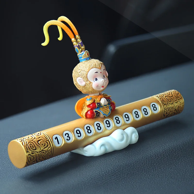 Sun Wukong парфюм карточка для временной парковки обезьяны номер автомобиля