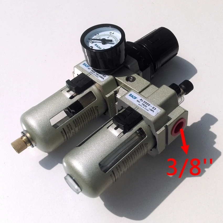 AC3010-03 3/8 ''порт воздухоочистительный блок F.R.L комбинация | Обустройство дома