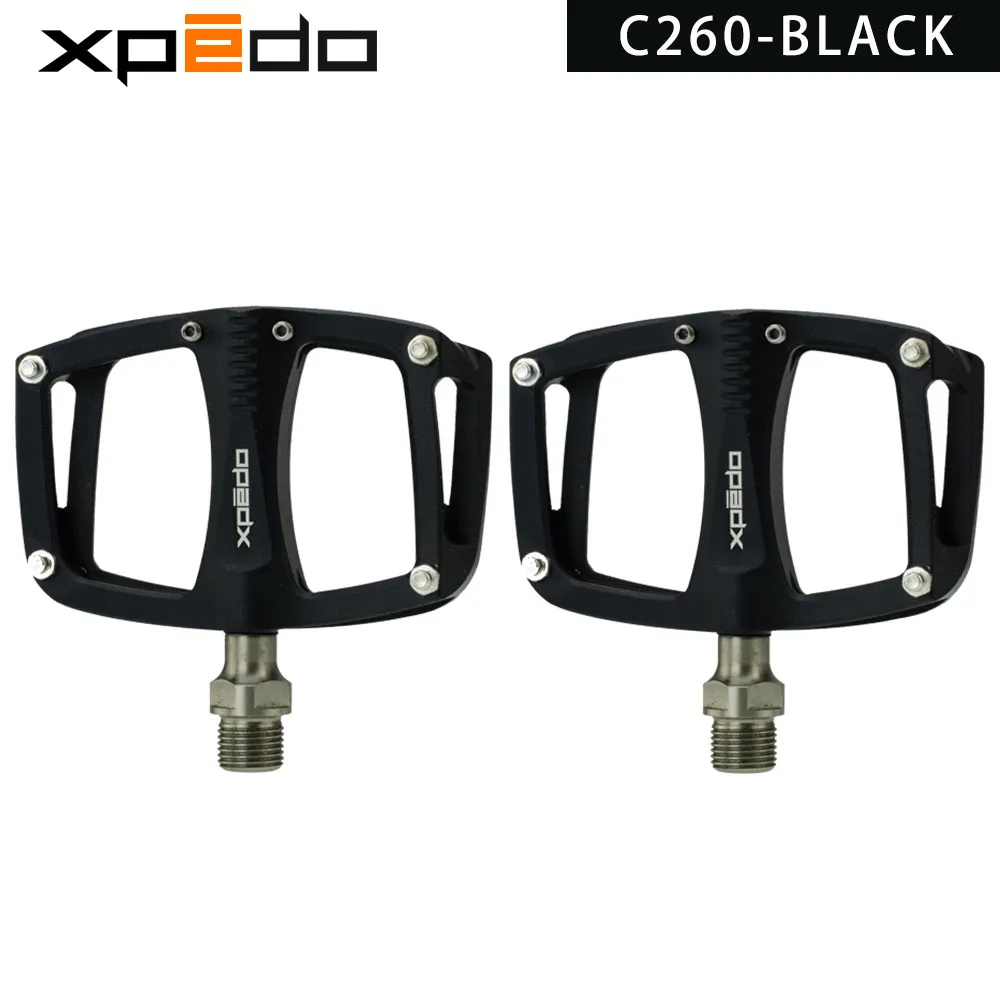 Wellgo xpedo C260 Mountain Road Bearing Sealed Aluminum Platform Pedals 195g/pair titanium spindle | Спорт и развлечения