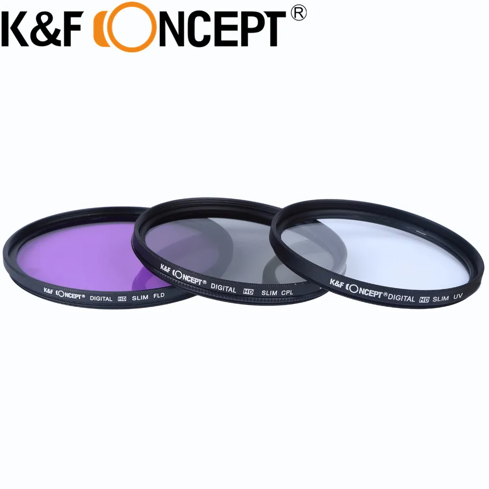 K& F концепция 52 55 58 мм Градуированный цвет ND нейтральная плотность УФ протектор CPL FLD фильтр объектива Комплект для sony A200 A450 A300 Alpha
