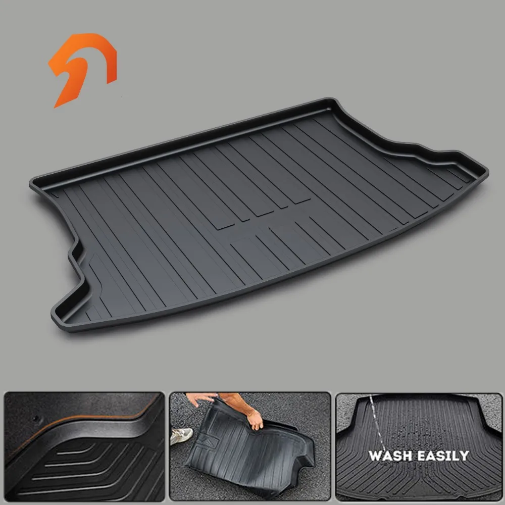 

FIT FOR KIA SPORTAGE BOOT LINER REAR TRUNK CARGO MAT 2011-2017 FLOOR TRAY CARPET MUD COVER PROTECTOR 3D car-styling carpet rugs