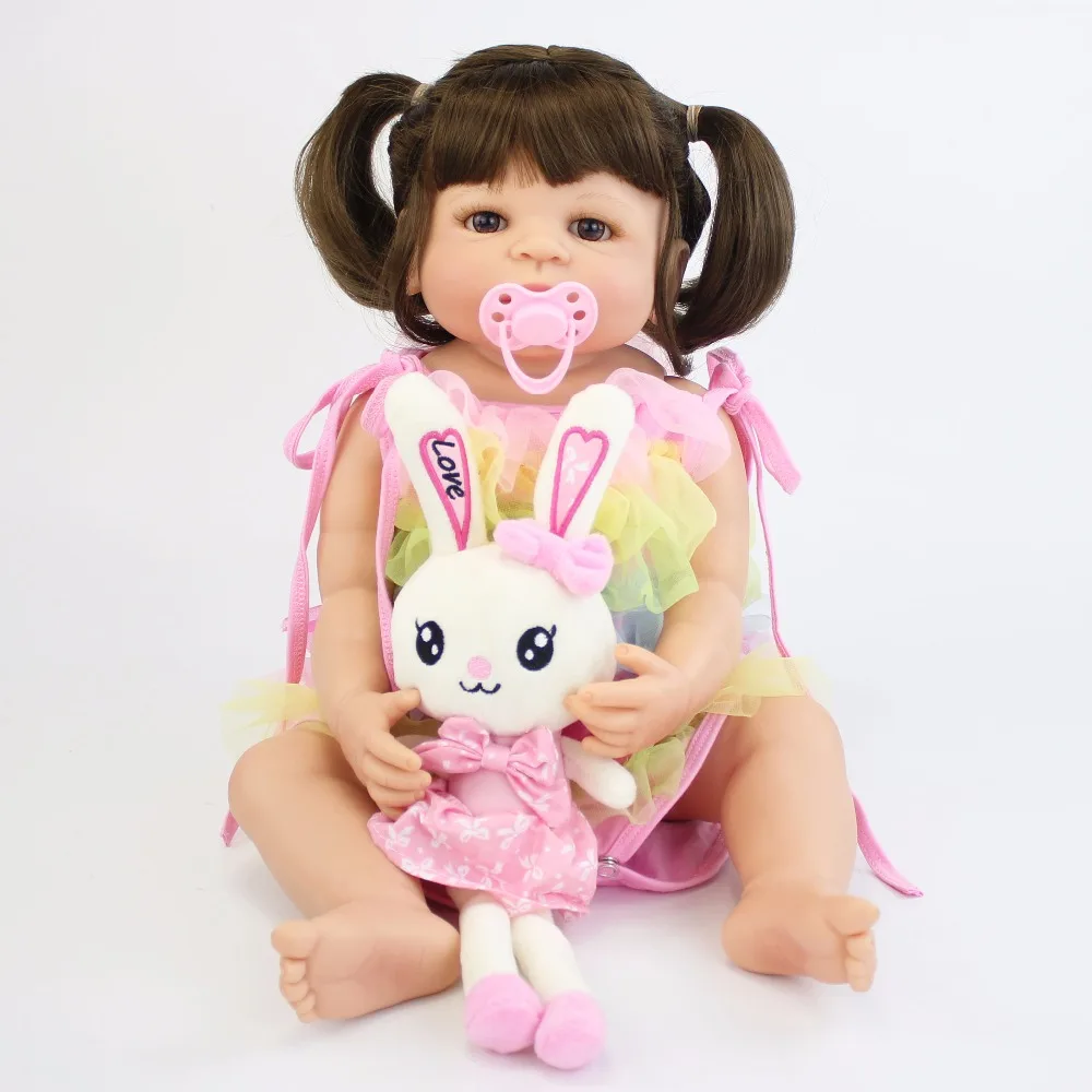 55 см полностью силиконовая виниловая кукла для новорожденных, кукла Bebe Alive, реалистичные игрушки для купания, подарок на день рождения, кукла принцессы для малышей, кукла для девочек Boneca