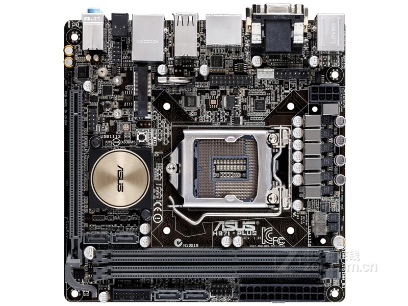 Настольная Материнская плата Asus H97I PLUS LGA 1150 DDR3 для i7 i5 i3 CPU 16 Гб USB2.0 UBS3.0 Mini ITX H97