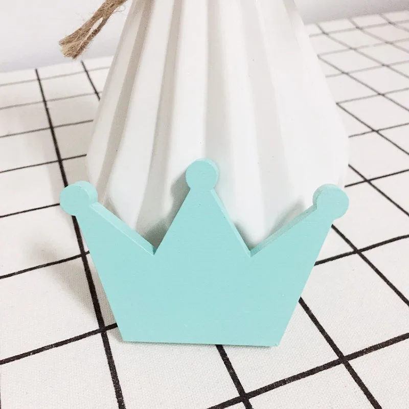 Green Crown INS, деревянный настенный крючок в скандинавском стиле для детской комнаты, деревянная вешалка, крючки для детской одежды, держатель ключей, пальто, органайзер 29 - Цвет: Green Crown