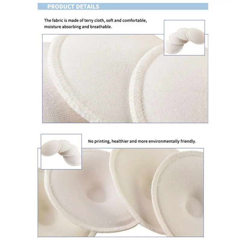 Прокладки для груди Многоразовые моющиеся с защитой от перелива 4 шт. | Мать и