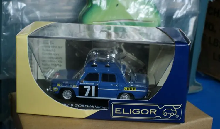 Синий Высокая моделирования RENAULT8 модель, 1:43 сплав Renault ралли 1962#71 Чемпионат автомобиль, Коллекция Модель - Цвет: Синий