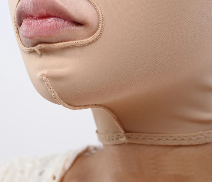 Уход за здоровьем массаж лица маска для похудения лайкра ткань Тонкая Повязка