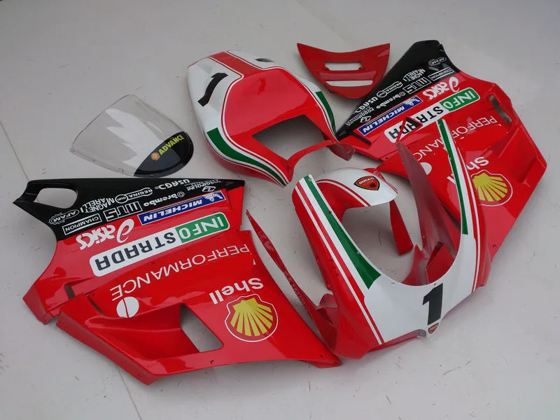 Набор обтекателей для литья под давлением DUCATI 748 916 03 04 05 ducati 996 998 2003 2004 2005 ABS