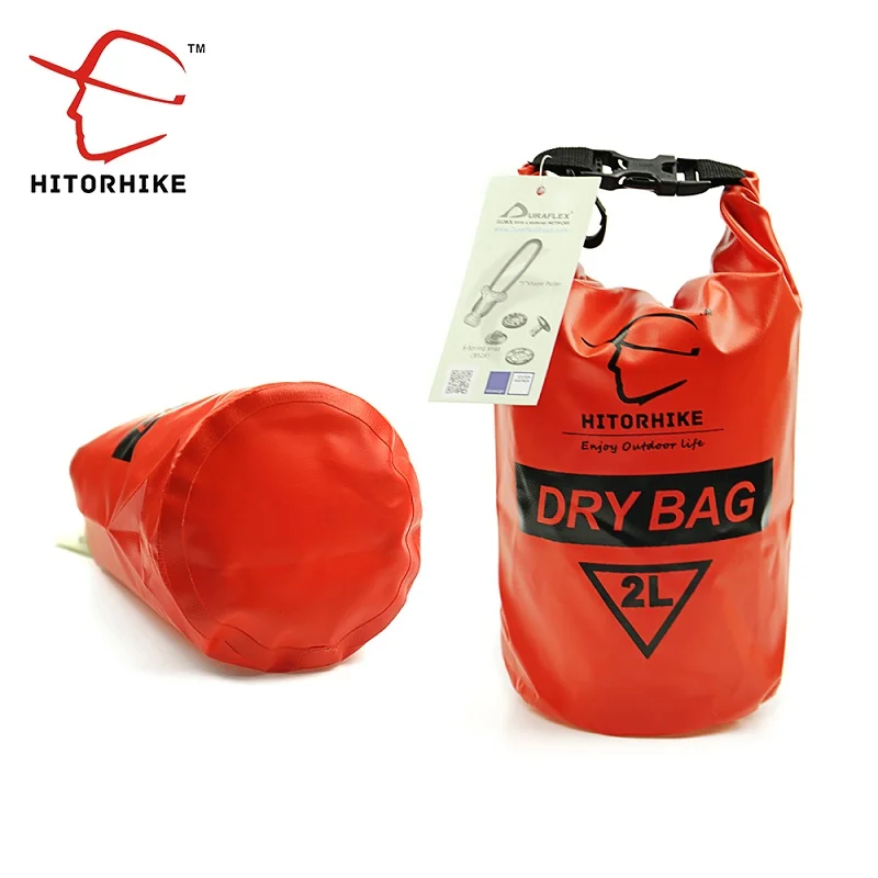 2L RED Hitorhike Сверхлегкий плавательный мешок сухой 6 цветов Открытый Нейлон Каякинг речной хранения дрейфующих ПВХ водонепроницаемый Рафтинг сумка 2L 5L - Цвет: 2L RED