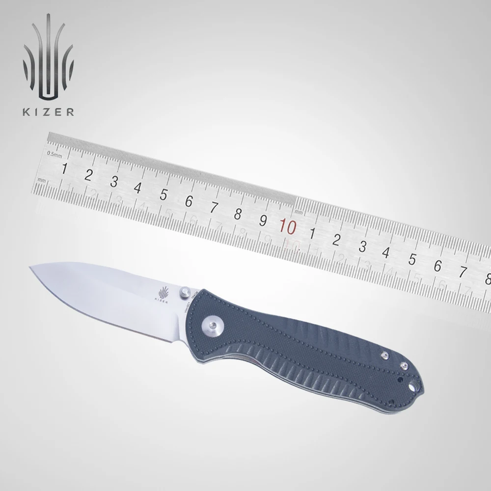 

Складной нож Kizer V3416C1/C2, охотничий маленький нож, сталь 154 см, для кемпинга, охоты, инструменты для выживания