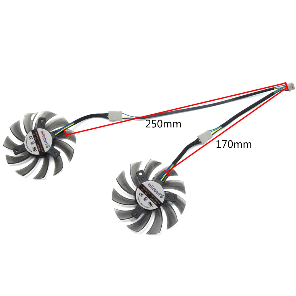 Вентилятор охлаждения FD7010H12S 75 мм 4PIN для ASUS MSI Sapphire 6930 7850 GTX 550 750 770 Ti HD 7870 Twin frozr II