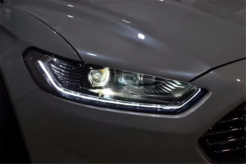 Car Styling for Ford Mondeo 2013 LED Headlight for New Fusion Head Lamp Dynamic turn signal LED DRL Bi-Xenon HID