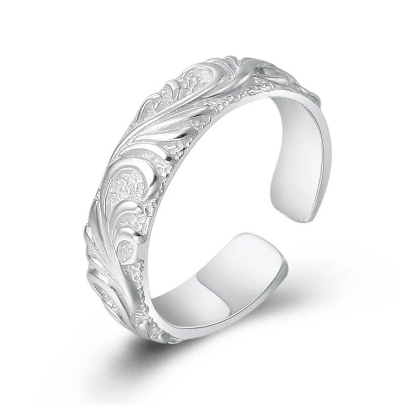 Кольцо для женщин и мужчин из стерлингового серебра 925 пробы Винтажное кольцо с