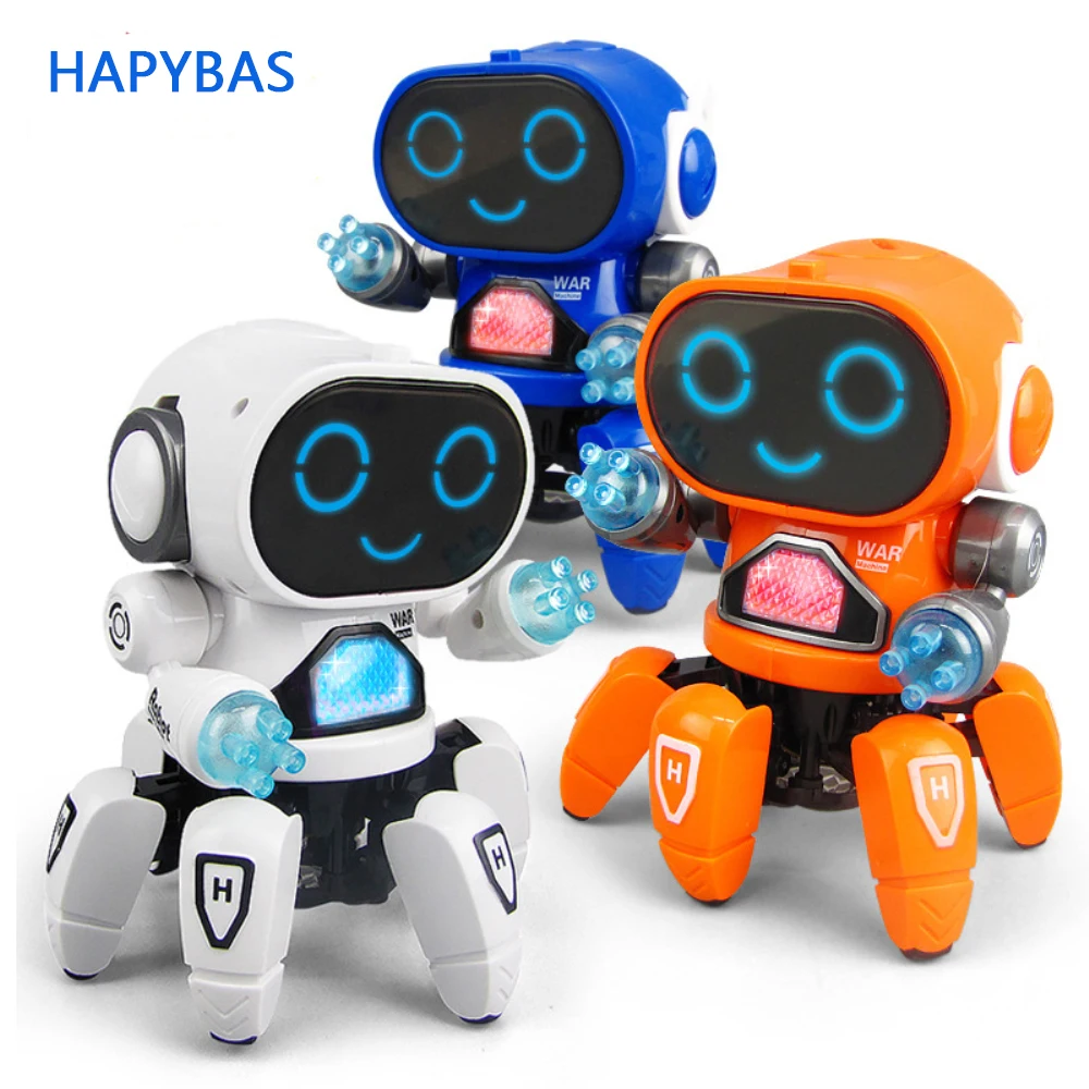 Танцующая фигурка робота, игрушка, электронный интеллектуальный ходячий робот, игрушка для мальчиков, детский подарок на день рождения
