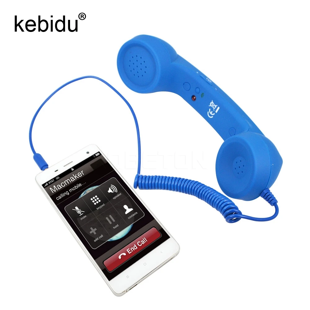 Винтажный поп сотовый телефон Handset 3 5 мм аудио разъем регулятор громкости