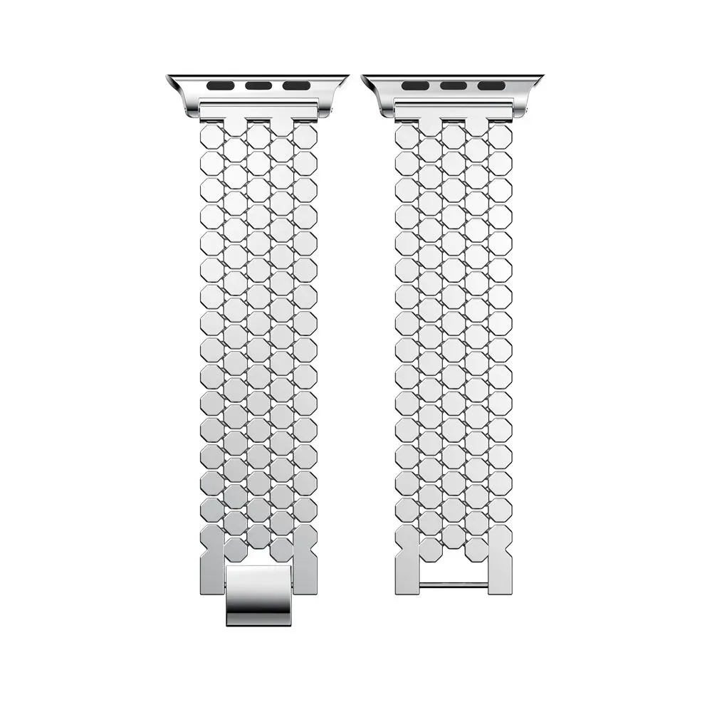 Ремешок из нержавеющей стали для apple watch band 42 мм/38 мм/40 мм/44 мм браслет iwatch series 4 3 2