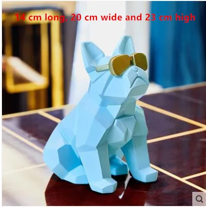 

Home geometric dog, bulldog, creative animal model crafts