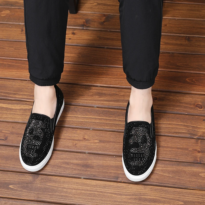 2021 Italy Fashion Designer shoes Luxury brand Genuine Leather sapato social masculino Skull men casual flats bar summer | Обувь
