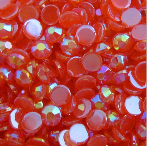 Бесплатная доставка! 2 мм ~ 6 желе Siam AB цветные акриловые бусины с плоским