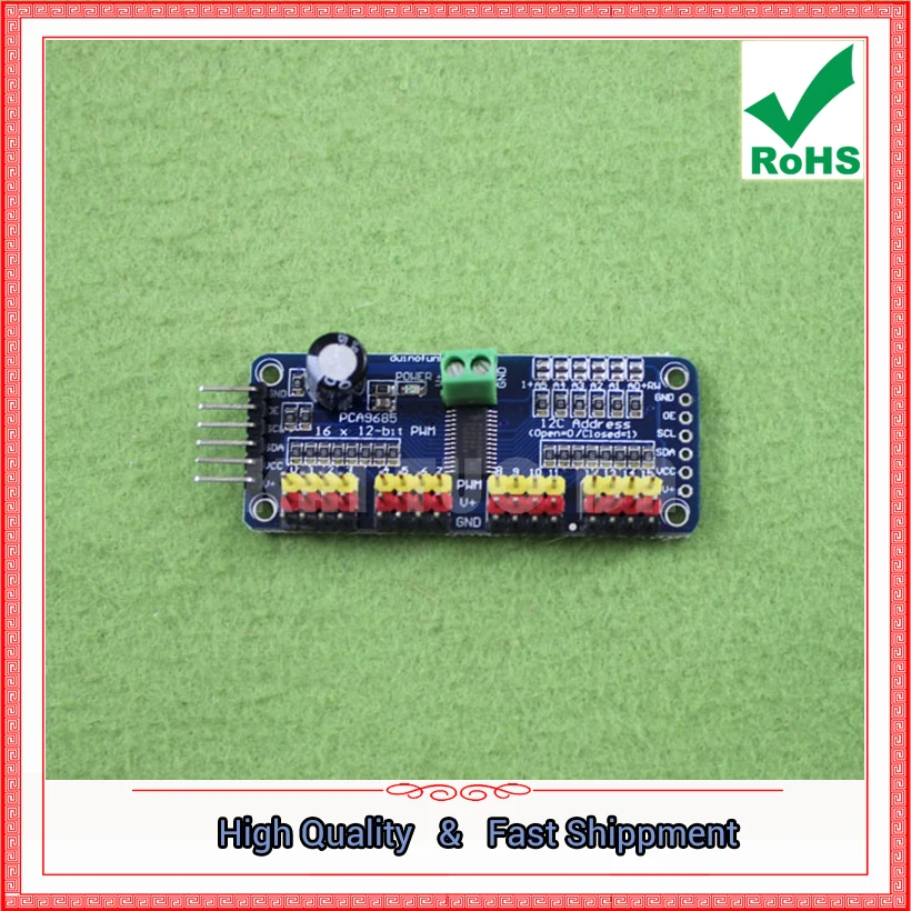 16-полосный контроллер PWM/сервопривода IIC (H5A4)