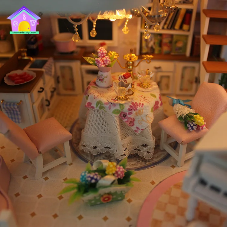 Кукольный дом мебель Diy Миниатюрный пылезащитный чехол 3D Деревянный Miniaturas кукольный домик игрушки Creativ роскошные подарки на день рождения коробка театр Каса