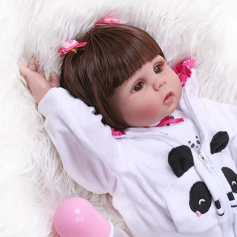 Кукла Bebes Reborn 48 см мягкая силиконовая кукла для маленькой девочки Brinquedos Bonecas