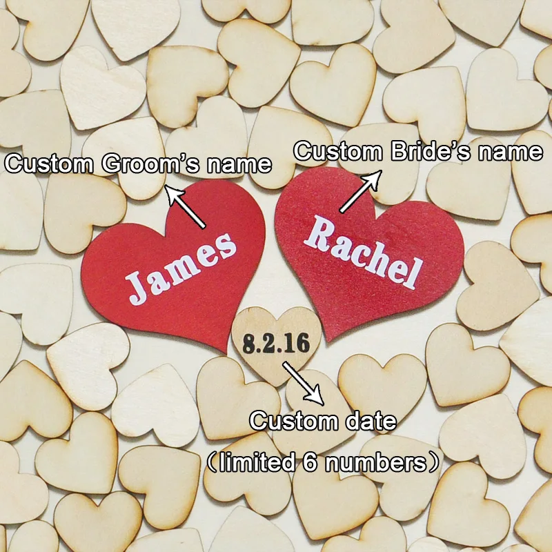 Индивидуальный Свадебный Гостевая книга Альтернатива дерева сердце