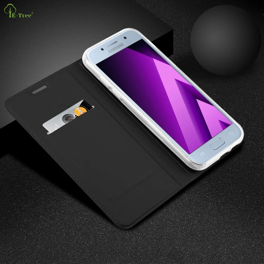 Для Samsung Galaxy A5 2017 матовая кожа флип Бумажник карты Телефон Чехол|case cover|for samsung
