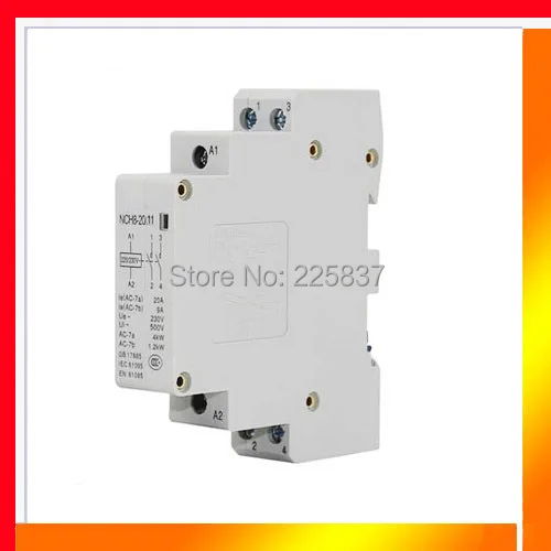 Бесплатная доставка высокое качество NCH8 20/11 AC 220v 50/60Hz 20A 1 NO NC DIN Rail home 2P 2 полюсный