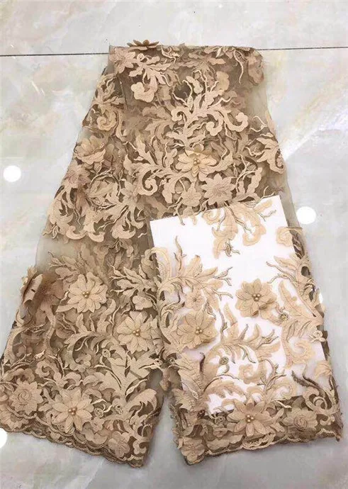 Новинка 2018 французское нигерийское 3d кружево ткани высококачественные тюлевые