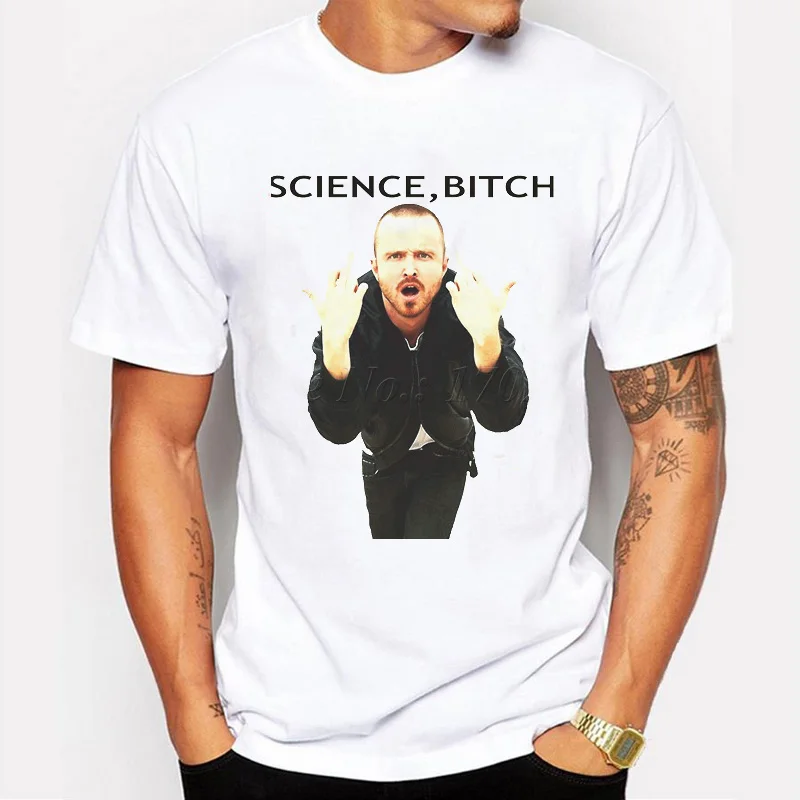 Модные крутые рубашки Breaking Bad Keep Calm Science Bitch печатная Футболка с коротким рукавом