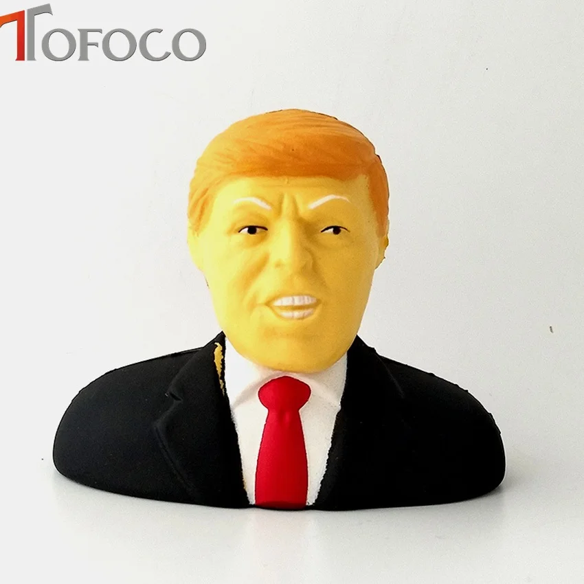 Jumbo Squishy Дональд Трамп Сжимаемый мячик для снятия стресса игрушка крутая Новинка