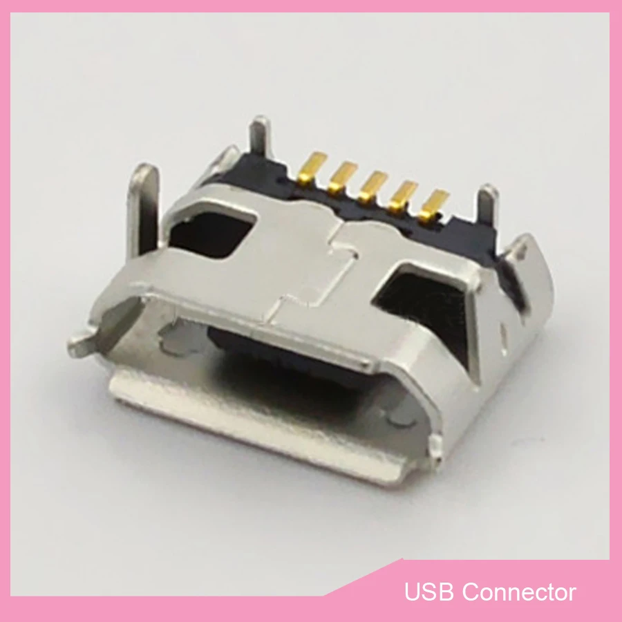 5 шт. микро USB контактный гнездовой разъем интерфейсный 4 фиксированных контакта
