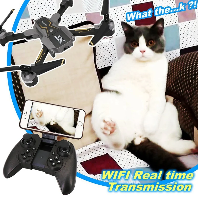 Attop Xt Pack 8 оптический Дрон Fpv Rc с камерой Live Video складной Квадрокоптер один ключ