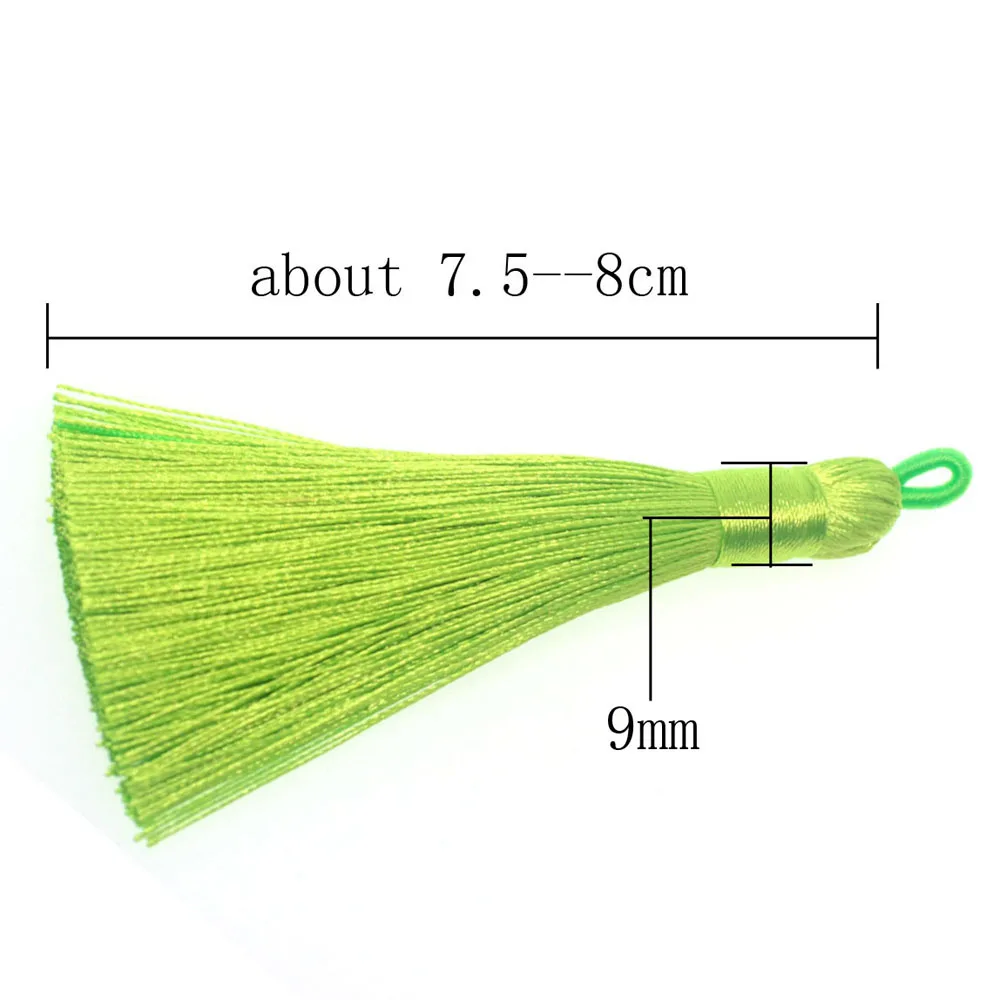 2pcs Polyester Silk Tassel Charms Necklace Earring Findings Chinese Knot Tassels DIY For Jewelry Making Accessories | Украшения и