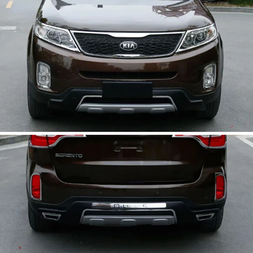 4 шт. хромированные передние и задние противотуманные фары для Kia Sorento 2014 2015|trim