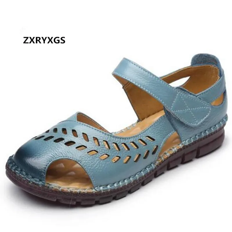 ZXRYXGS/брендовые сандалии на плоской нескользящей подошве мягкие удобные летние