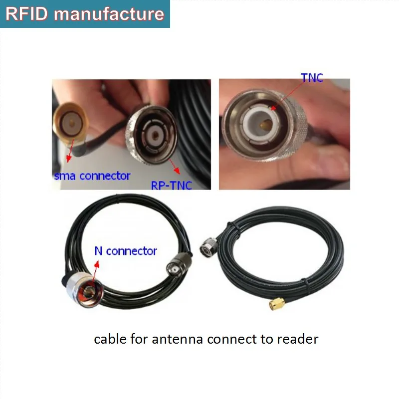 3 м TNC/RP-TNC/SMA/N/MMCX разъем UHF Антенна подключения с uhf rfid считыватель кабель может быть