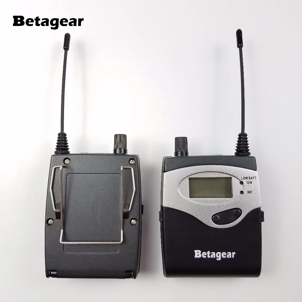 저렴한 Betagear 전문 무대 무선 모니터 시스템 8 수신기 트윈 송신기 150M 인 이어 모니터 수신기 IEM 무대
