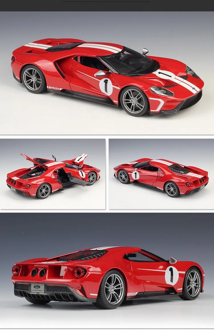 1:18 Maisto Ford GT Синий/Красный литье под давлением модель автомобиля