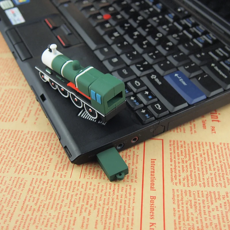 Мультфильм USB 2 0 поезд стиль флешки прекрасный силиконовый Usb флешка Творческий