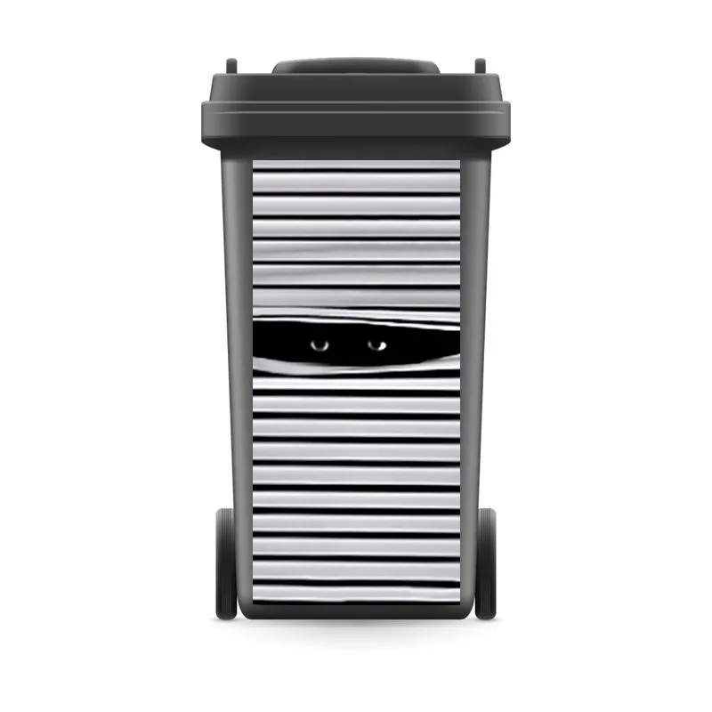 Самодельные креативные мусорные корзины с странными глазами наклейка обои