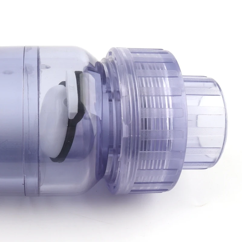 1pc Inner Dia 25mm 32mm Check Valve Transparent UPVC Flip Plate One-way Valve Industrial aquarium irrigation PVC Union Connector