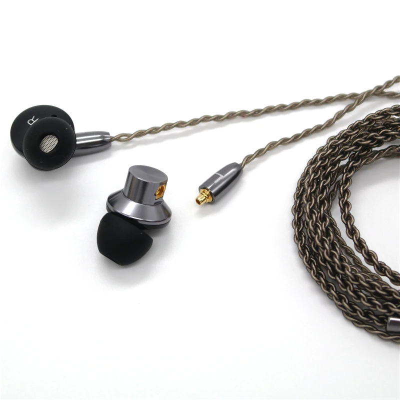 DIY MMCX интерфейс DD динамические HIFI наушники вкладыши посеребренные Mmcx кабель для