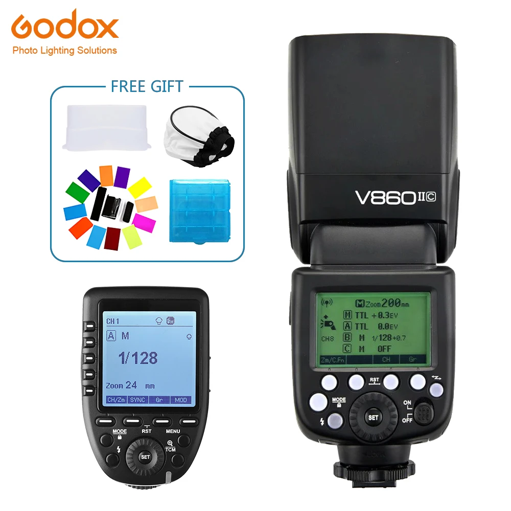 Godox Ving V860II C Вспышка Speedlite 2 4G GN60 TTL + Xpro Беспроводная ТРИГГЕРНАЯ вспышка для камеры