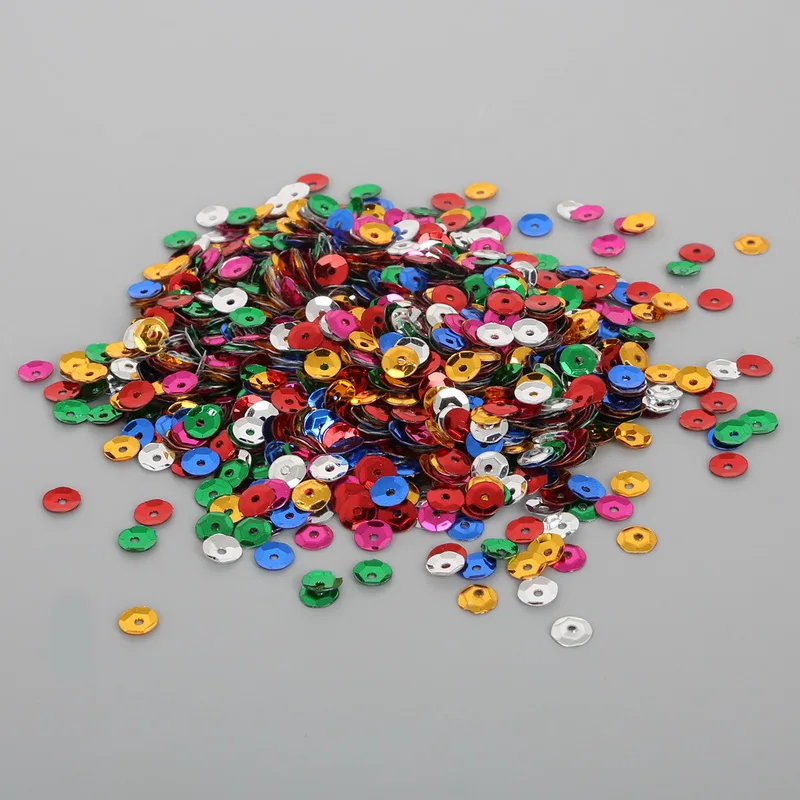 1500-3500pcs 4/5/6 мм плоские круглые ПВХ свободные пайетками Paillette ремесло для Свадебные украшения одежды платья обуви шапки швейные принадлежности