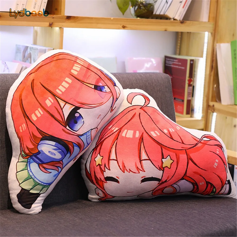 45cm Anime ir Toubun no Hanayome la quintaesencia de quintillizos Nakano Ichika Miku porque mu&ntilde;eca de La felpa almohada de peluche de juguete accesorios de regalo-5