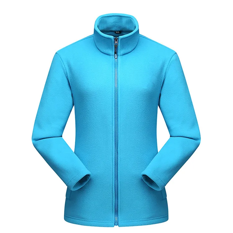 Women Light Blue JACKSANQI мужские и женские зимние осенние флисовые куртки из флиса для спорта на открытом воздухе, Походов, Кемпинга, альпинизма, бурелом, Тепловые Пальто RA229 - Цвет: Women Light Blue